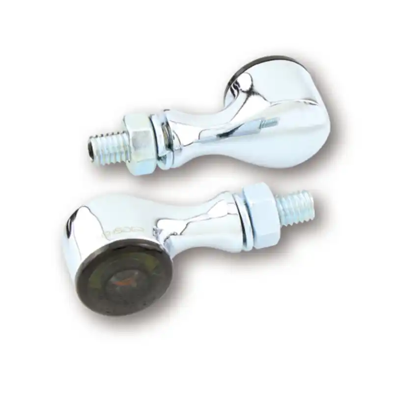 HIGHSIDER pro Apollo Classic LED feu arrière, feu stop, clignotant chromé/teinté 3en1, homologué E (paire) Expédié Aujourd'hui