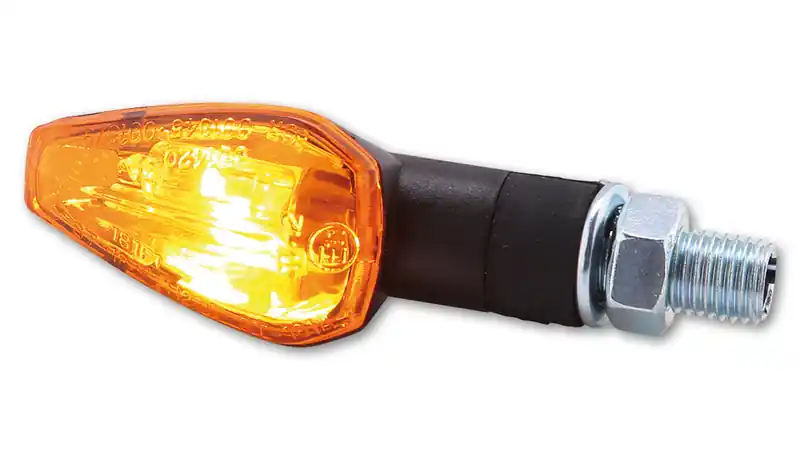 Jusqu'à Épuisement Des Stocks HIGHSIDER Smart Peak ampoules clignotants boîtier noir / lentille orange (paire), avant & arrière