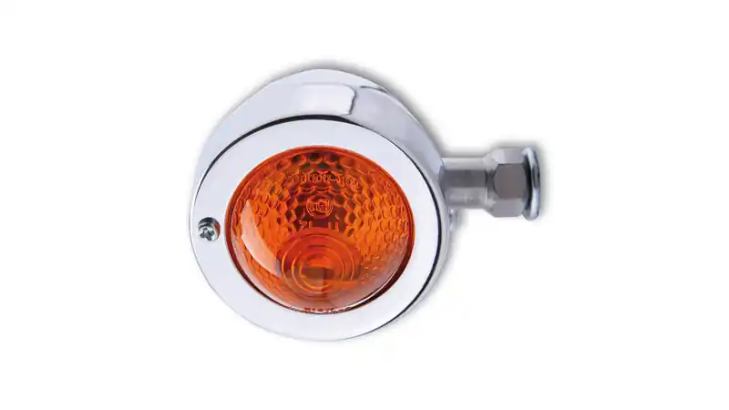 Bon Plan HIGHSIDER Smart Bullet Pike Clignotants boîtier chromé / lentille orange (pièce), avant & arrière