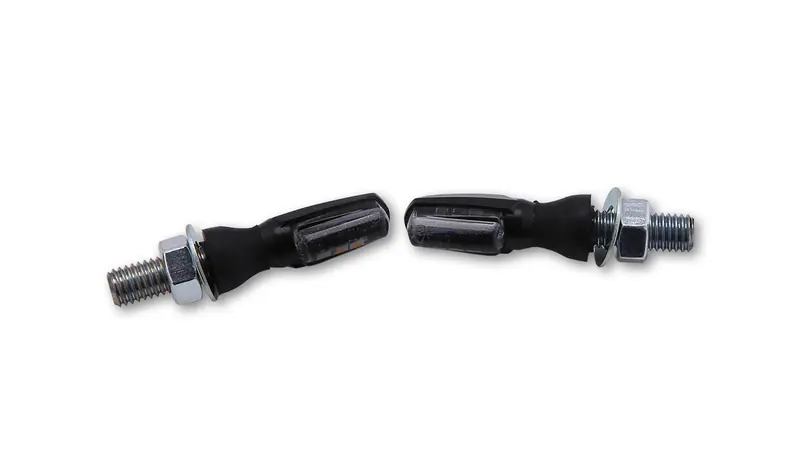 HIGHSIDER Smart Spark LED Clignotants boîtier noir / lentille gris fumée (paire), avant & arrière Expédition Rapide