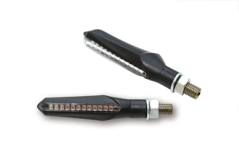 Top Vente HIGHSIDER Smart Run LED clignotants séquentiels boîtier noir / lentille gris fumée (paire), avant & arrière
