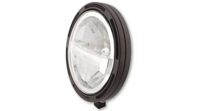 Super Prix HIGHSIDER pro Phare 7 pouces Frame-R1 Type 4 LED Noir Fixation inférieure