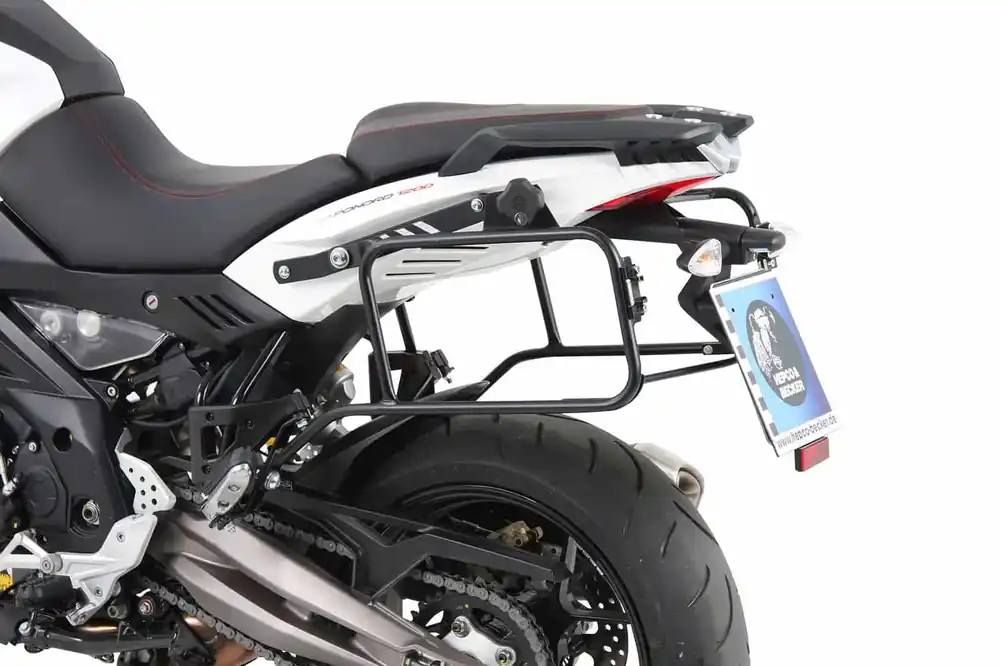 Porte-bagages latéraux Lock-it noir pour Aprilia Caponord 1200 (13-16) Hepco & Becker Commander Vite