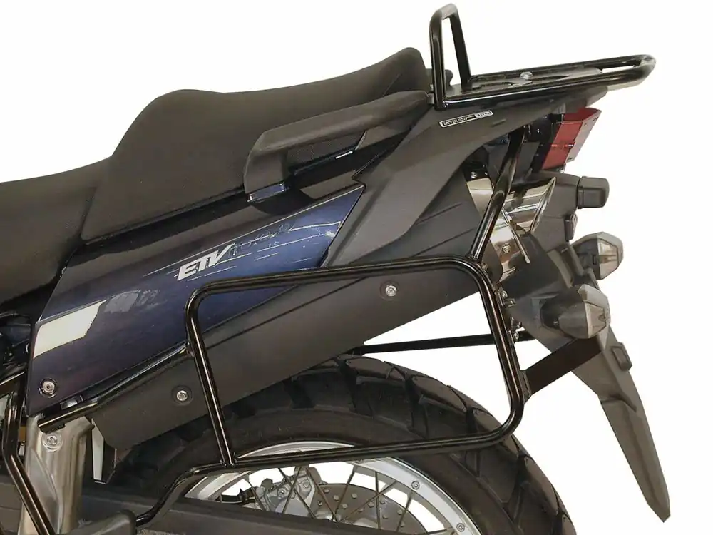 Produit De Marque Pont de bagages tubulaire support de top case noir pour Aprilia Caponord ETV 1000 (01-07)