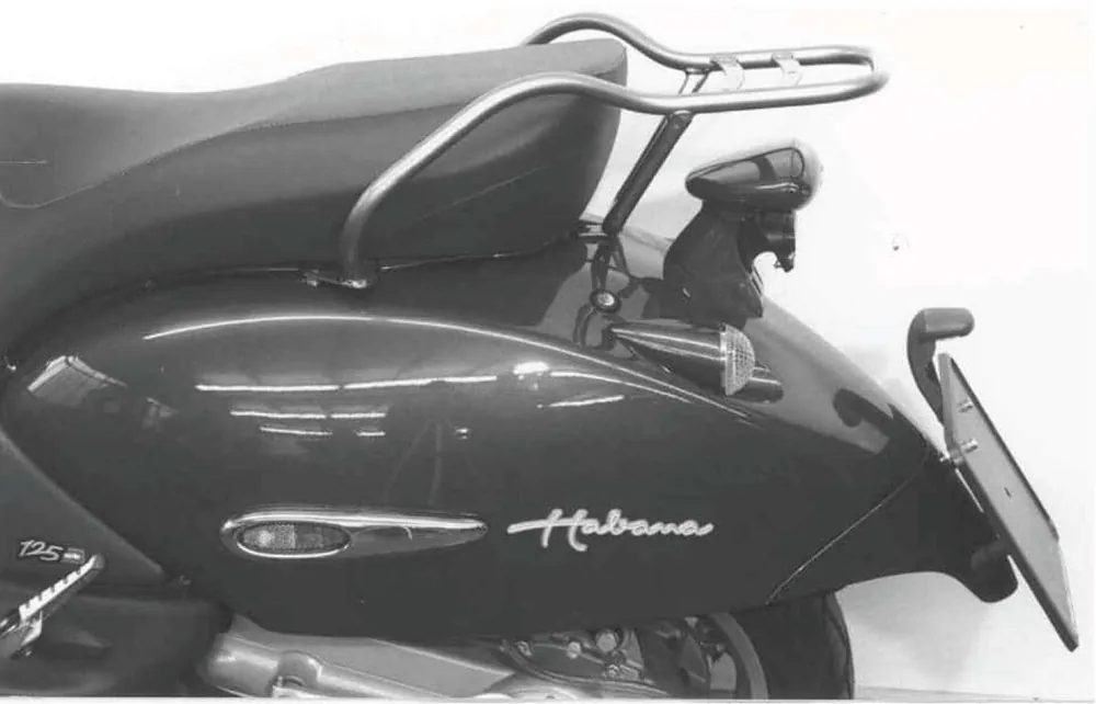 Populaire Porte-bagages tubulaire chromé pour Aprilia Habana / Mojito (99-05) Hepco & Becker