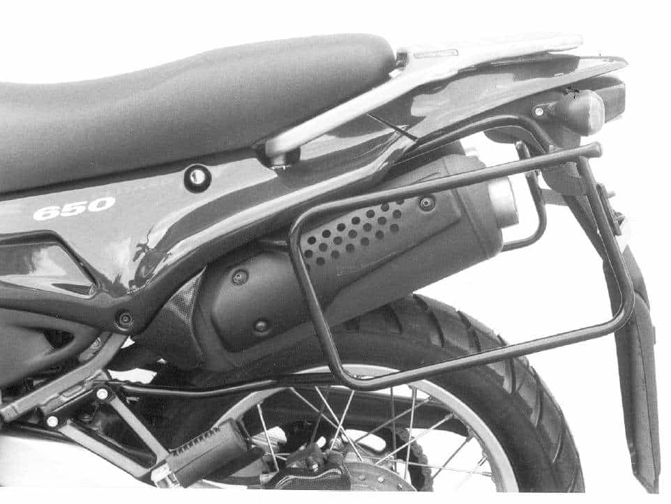 Promotion Support de valises latérales vissé noir pour Aprilia Pegaso 650 (1996) Hepco & Becker