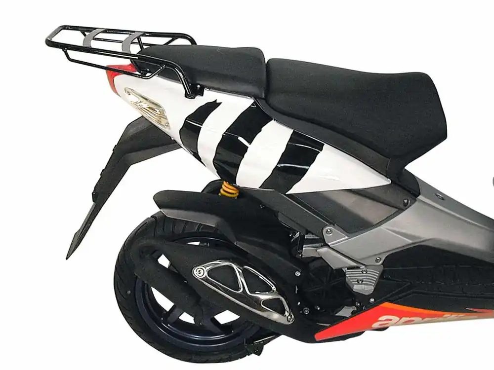 Porte-bagages tubulaire noir pour Aprilia SR 50. WWW (97-04) Hepco & Becker Prix Promo