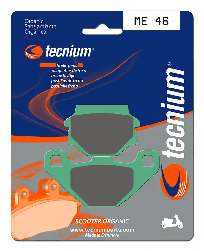 Authentique Tecnium Scooter Organische Bremsbeläge - ME46