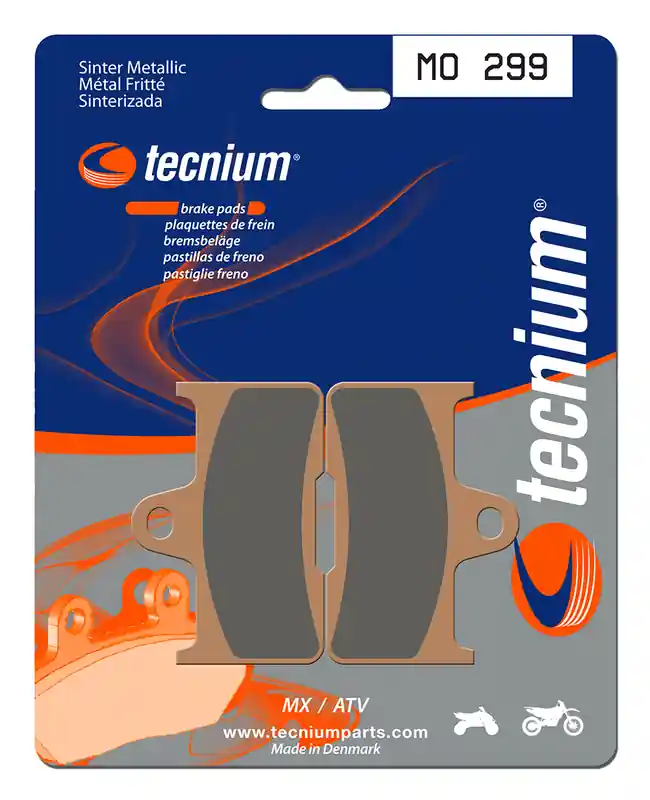 Prix Promo Plaquettes de frein Tecnium MX/ATV en métal fritté - MO299