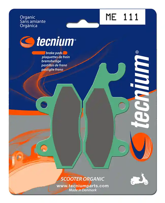 Prix Bas Plaquettes de frein organiques pour scooter Tecnium - ME111