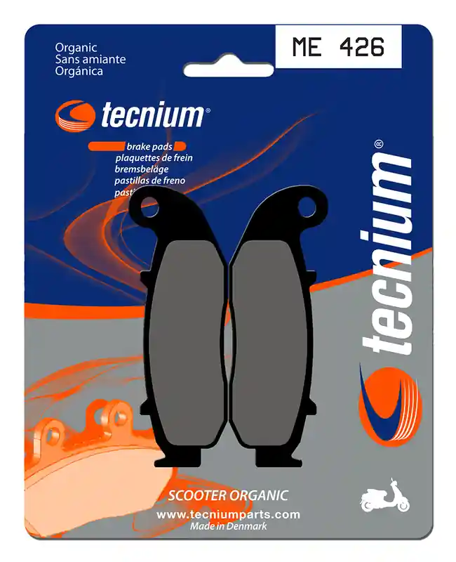 Plaquettes de frein organiques pour scooter Tecnium - ME426 Haute Qualité