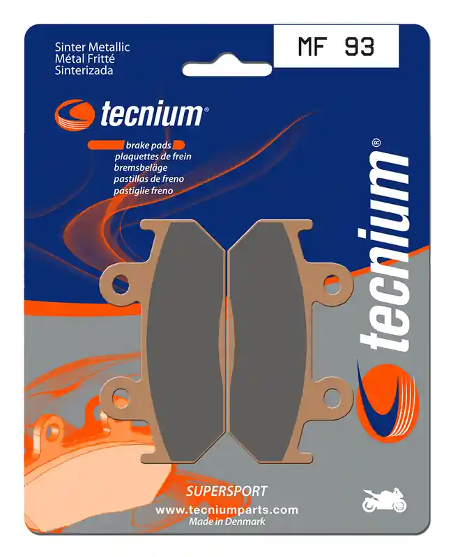 Plaquettes de frein en métal fritté Tecnium Street Performance - MF93 Prix Promo