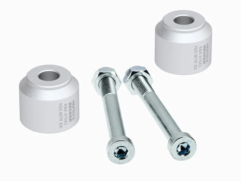 Commande En Gros Augmentation du guidon H=25 mm argent pour BMW G 310 GS (17-) Hepco & Becker