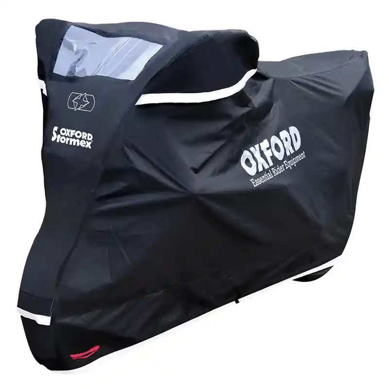 Oxford Outdoor Abdeckplane Stormex Schwarz - Motorrad / Scooter - XL Prix Cassé