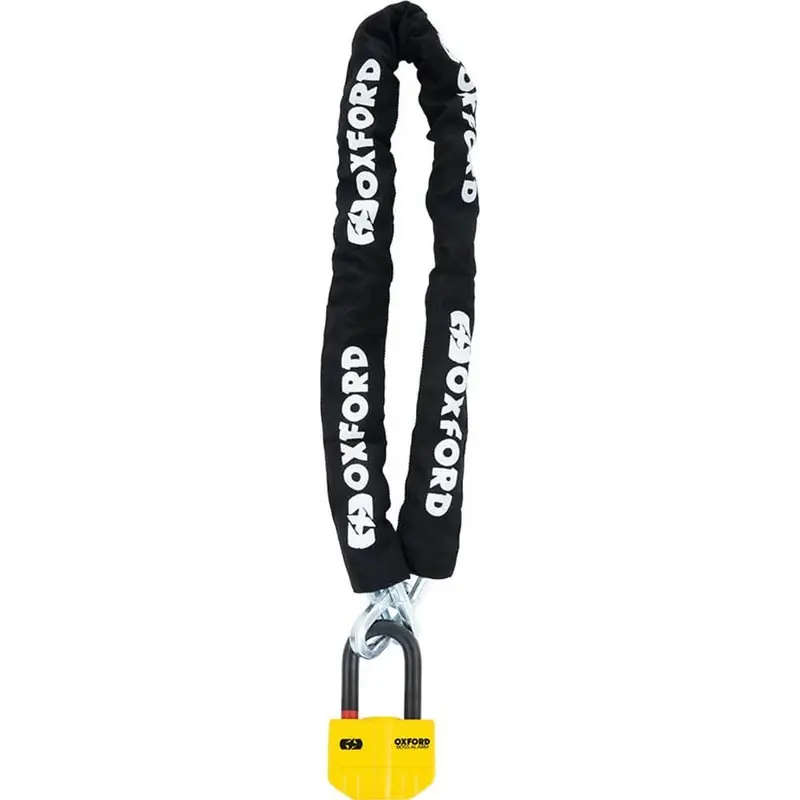 Oxford Kettenschloss Boss Alarm 14mmx12mm mit 1.2m Kette Prix Bas