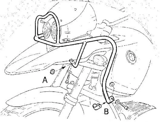 Meilleur Prix Arceau de protection du réservoir argenté pour combinaison avec l'arceau de protection du moteur pour BMW R 1150 GS (00-04)