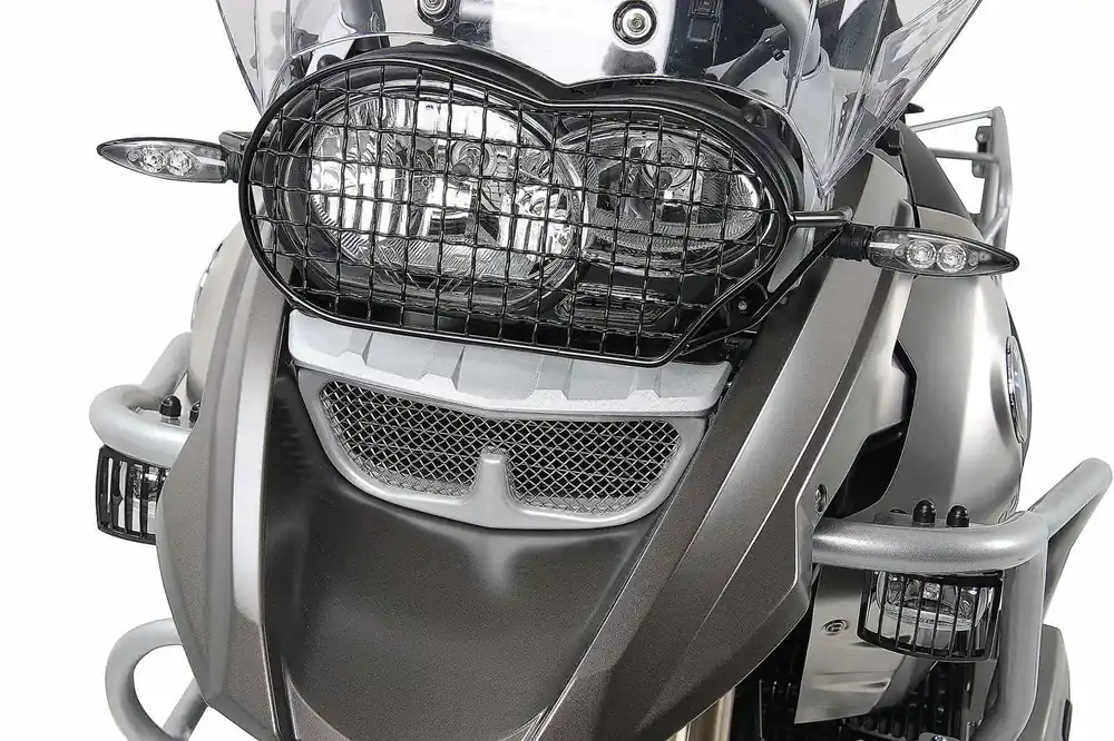 Top Vente Grille de protection des feux noire pour BMW R 1200 GS (04-12)/Adventure (06-13) Hepco & Becker