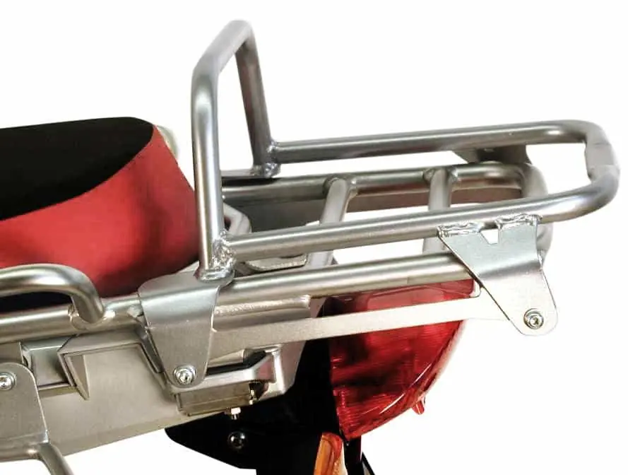 Commander Maintenant Porte-bagages tubulaire top case argent pour BMW R 1200 GS Adventure (06-13) Hepco & Becker