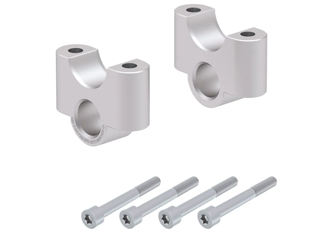 Réhausse de guidon H=35 mm argent pour BMW R 1200 GS LC Adventure (14-18) Hepco & Becker Meilleur Prix