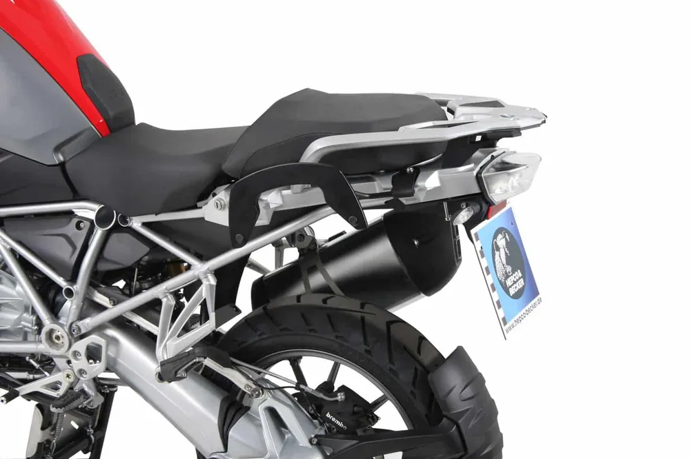 Expédition Rapide Supports latéraux C-Bow noirs pour BMW R 1200 GS LC (13-18) Hepco & Becker