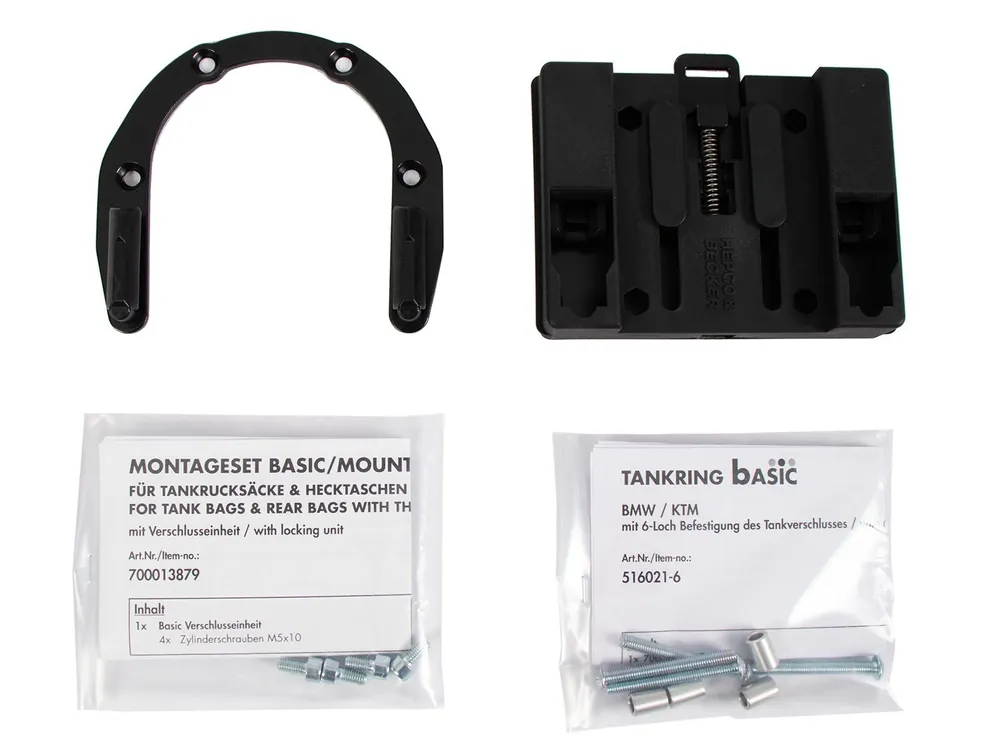 Anneau de réservoir Basic avec unité de fermeture de la sacoche de réservoir pour BMW R 1250 RS (19-) Hepco & Becker Nouvel Arrivage