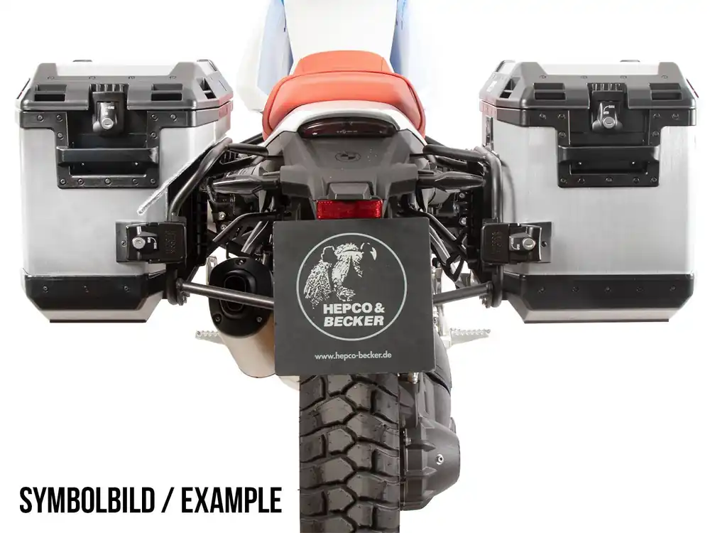 Kit de support de valises Cutout support incl. kit de valises Xplorer Cutout noir pour BMW R 12 G/S (25-) Affaire À Saisir