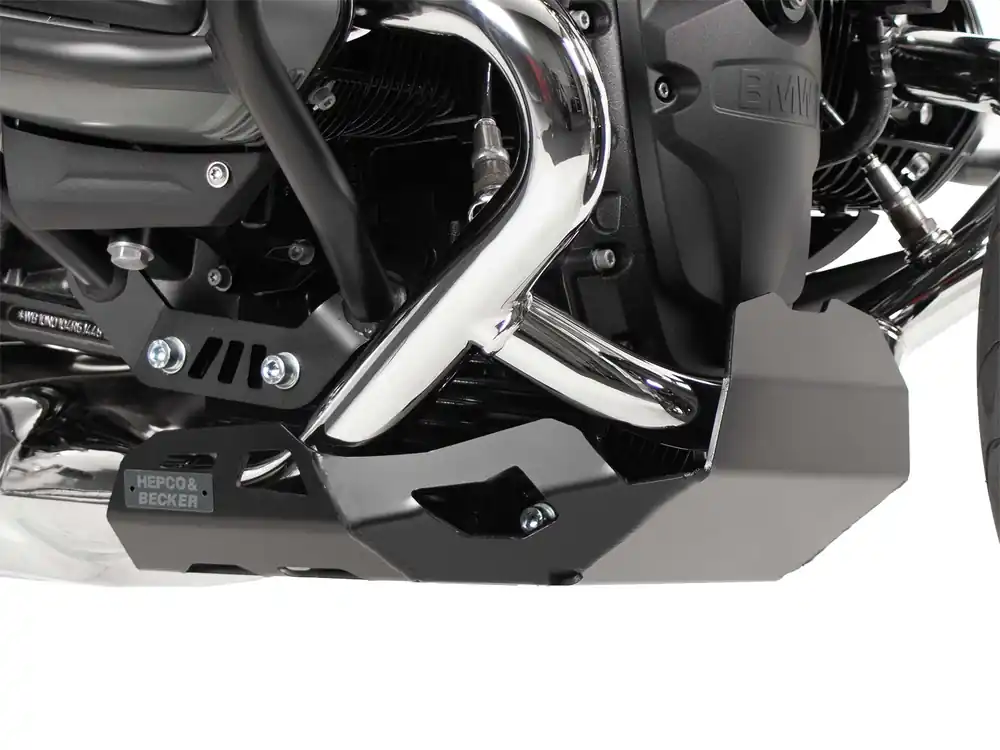 Plaque de protection moteur noire pour BMW R 12 S (25-) Hepco & Becker Expédition Rapide