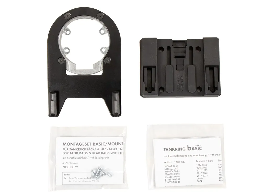Anneau de réservoir Basic avec unité de fermeture de la sacoche de réservoir pour BMW R nineT Scrambler (16-23) Hepco & Becker Nouveauté