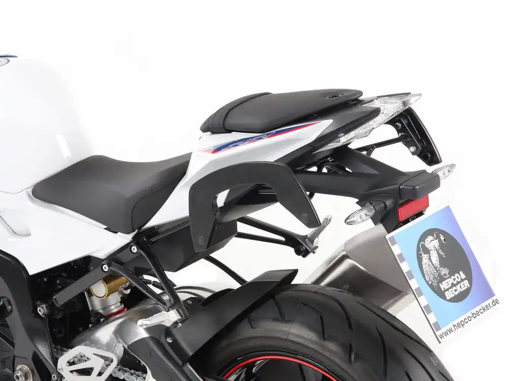 Nouvelle Collection Supports latéraux C-Bow noirs pour BMW S 1000 RR (15-18) Hepco & Becker