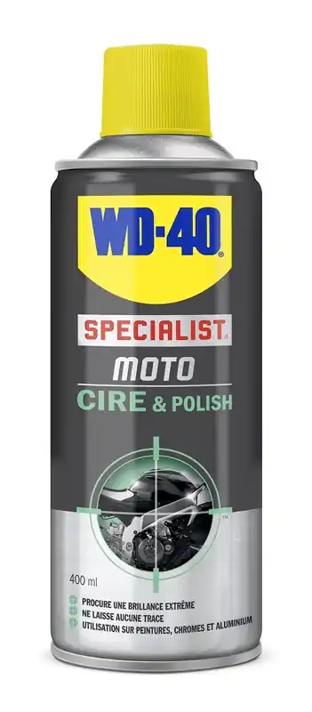 WD-40 Specialist® Cire pour moto - Spray 400ml Commander Maintenant
