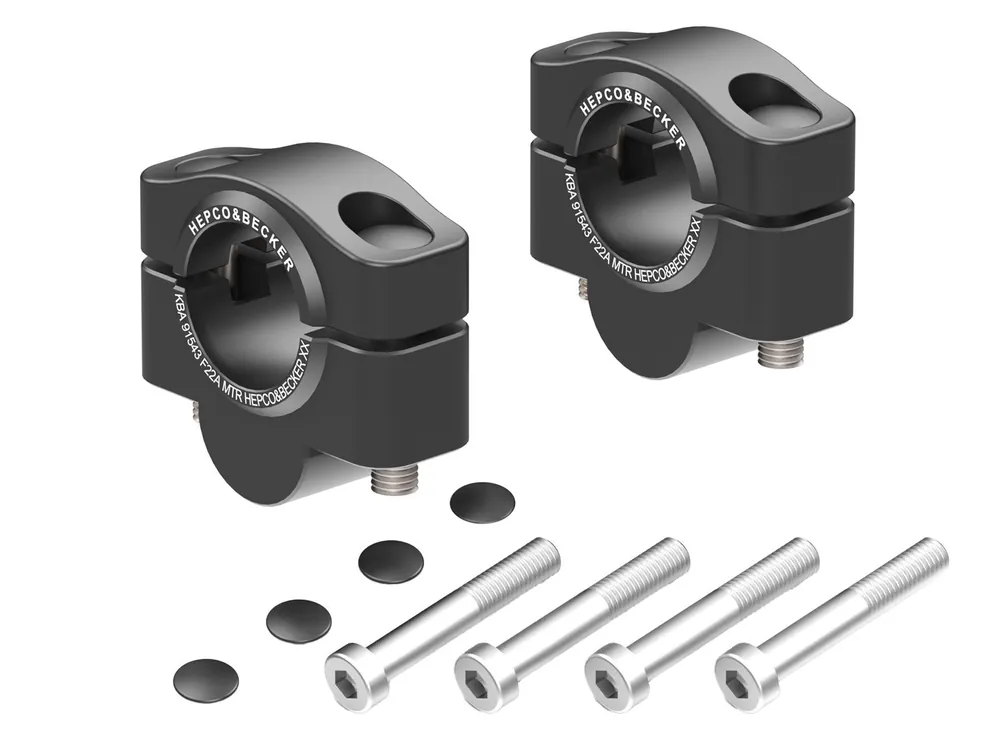 Haute Qualité Réhausse de guidon H=20 mm pour Honda CB 1000 Hornet /SP (25-) Hepco & Becker Noir