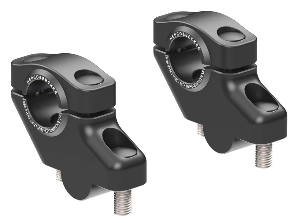 Augmentation du guidon H=30 mm avec décalage de 21 mm en arrière pour Honda CBF 1000 (06-09) Hepco & Becker Noir Top Vente