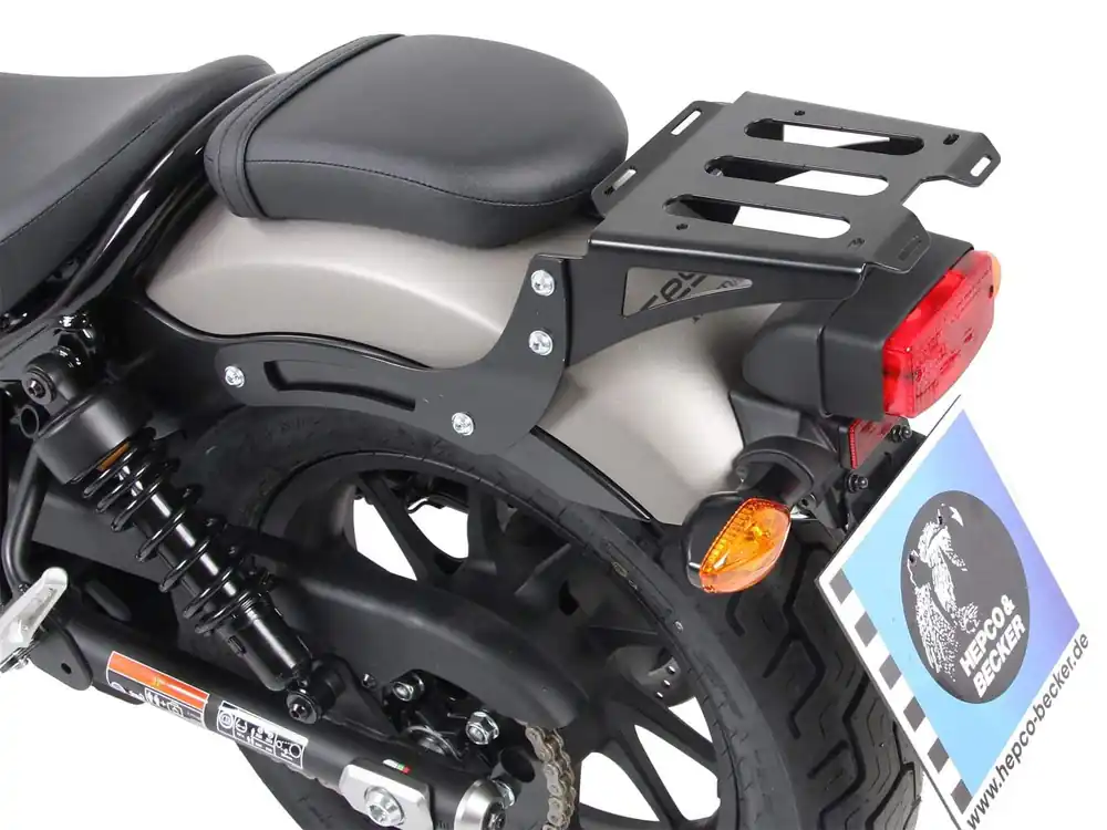 Minirack porte-bagages arrière souple noir pour Honda CMX 500 Rebel (17-) Hepco & Becker Nouvelle Collection