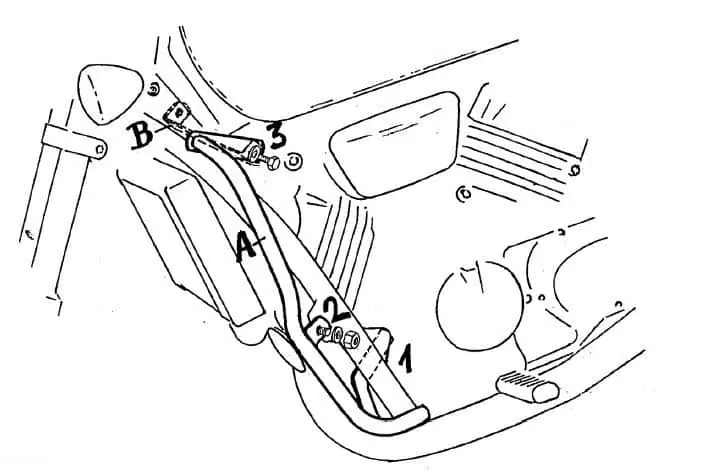 Arceau de protection moteur chromé pour Honda VF 750 C Magna (93-00) Hepco & Becker Jusqu&rsquo;à Épuisement Des Stocks