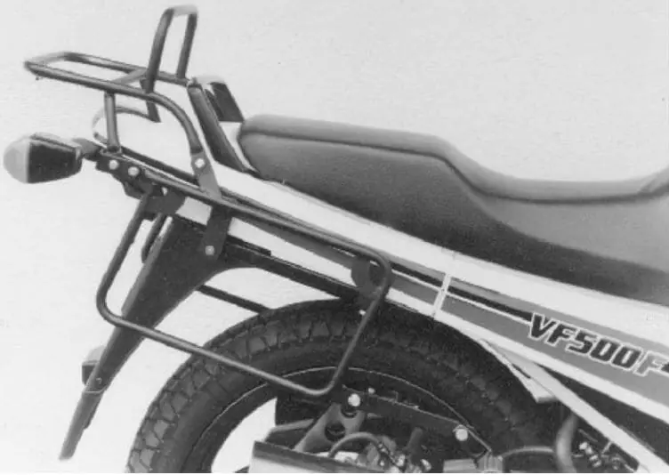 Pont de bagages tubulaire Support de top case et de valises latérales noir pour Honda VF 500 F/F2 (84-87) Paiement Sécurisé