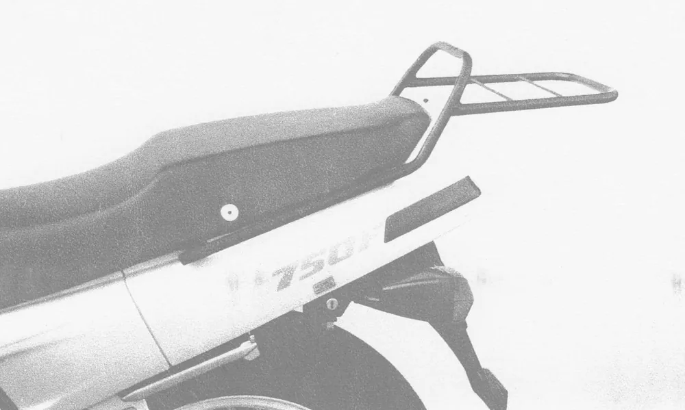 Offre Du Jour Porte-bagages tubulaire support de top case noir pour Honda VFR 750 F (88-89) Original Hepco & Becker