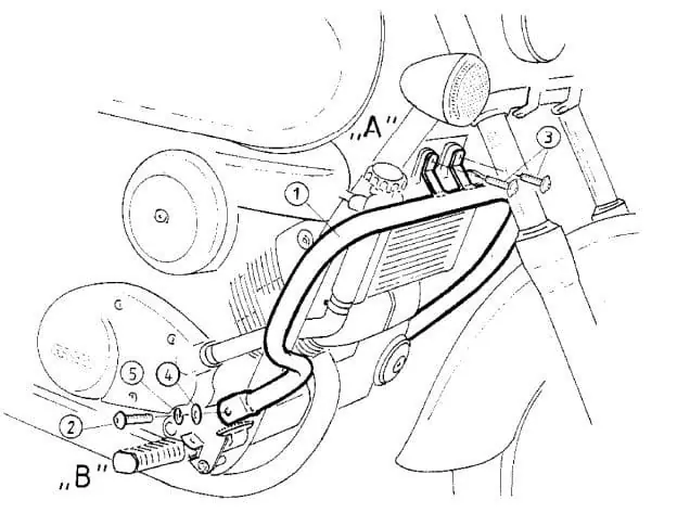 Arceau de protection moteur chromé pour Honda VT 125 C2 Shadow (99-00) Hepco & Becker Affaire À Saisir