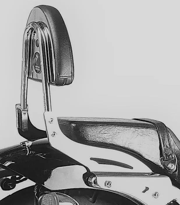 Sissybar sans porte-bagages chromé pour Honda VT 750 DC Black Widow (00-03) Hepco & Becker Prix Bas