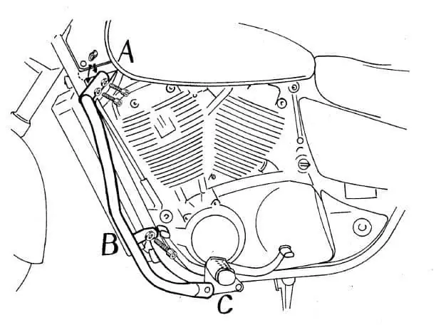 Arceau de protection moteur chromé pour Honda VT 1100 C2 Shadow (95-00) Hepco & Becker Top Vente
