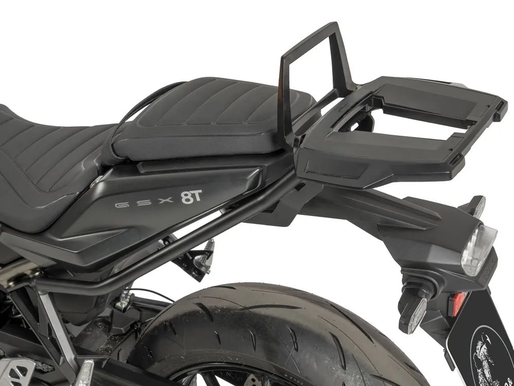 Support de topcase Alurack noir pour Suzuki GSX-8T (25-) Hepco & Becker Retour Gratuit