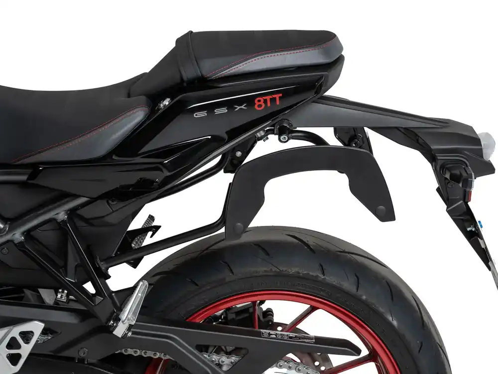 Top Vente Supports latéraux C-Bow noirs pour Suzuki GSX-8TT (25-) Hepco & Becker