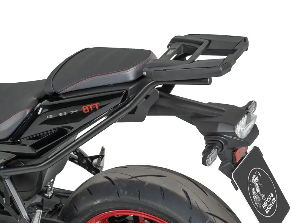 Affaire À Saisir Support de top case Easyrack noir pour Suzuki GSX-8TT(25-) Hepco & Becker