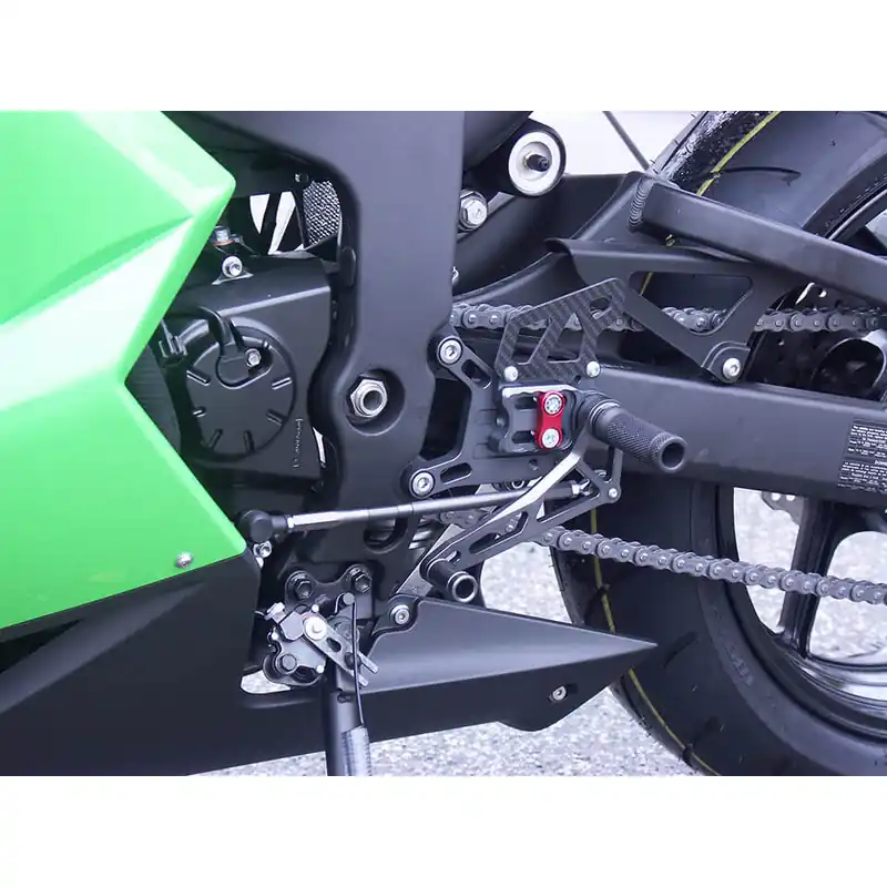 Satisfait Ou Remboursé LSL 2Slide Rastenanlage für Kawasaki ZX-6R, 2007-2008, schwarz-rot
