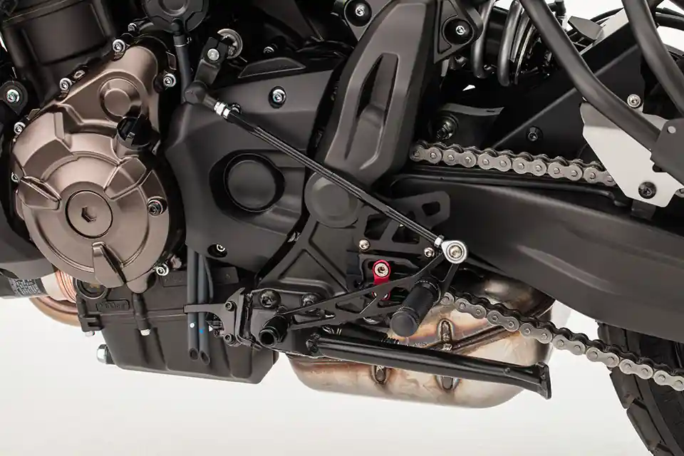 LSL 2Slide Rastenanlage für Yamaha MT07, XSR700, -2016, schwarz-rot Prix Choc