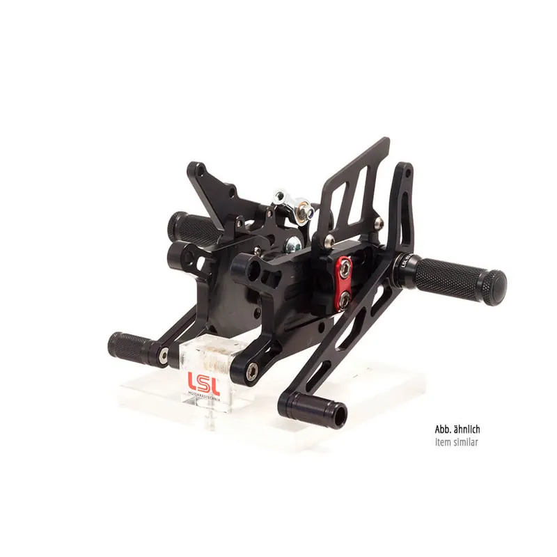 Acheter Direct LSL 2Slide-Rastenanlage für Suzuki GSXR1000, 2007-2008, schwarz-rot, mit Umkehrschaltung, Racing, oh