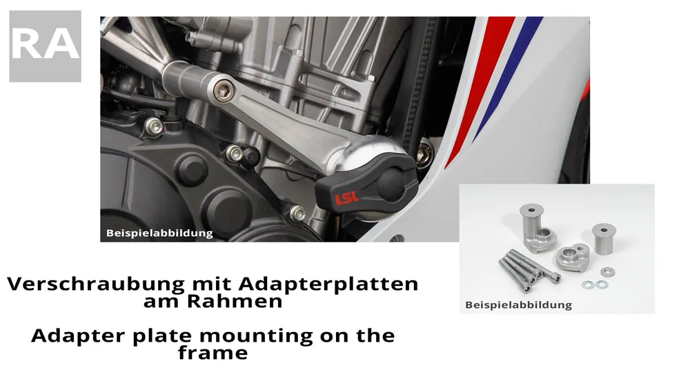 LSL Crash Pad Befestigungskit für Kawasaki Z1000SX ABS, 2017- Affaire À Saisir