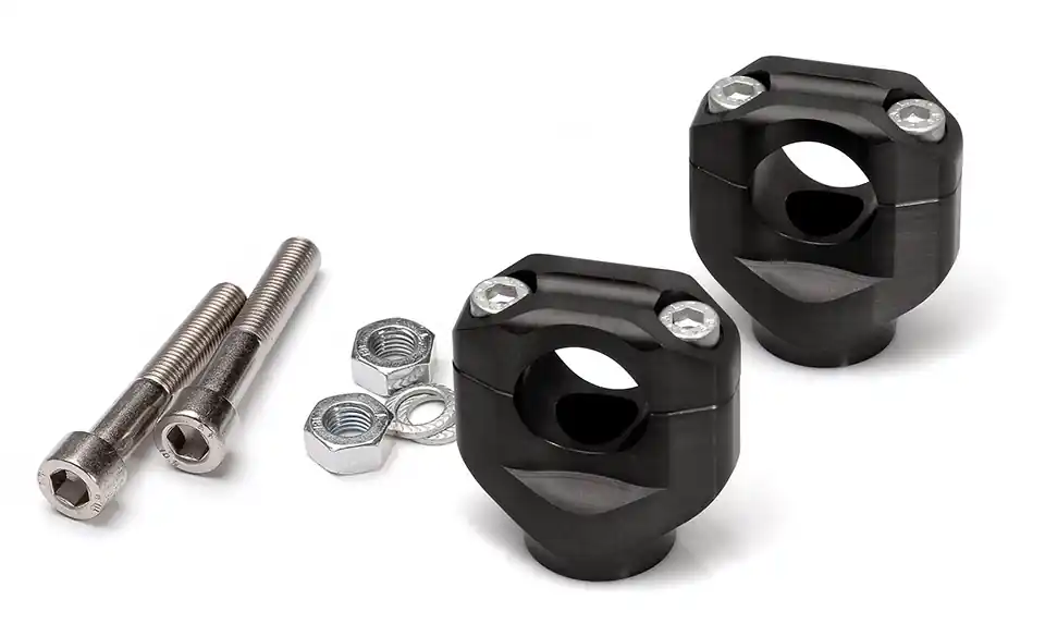 LSL Klemmbock-Kit 22,2 mm, für Honda CB750 Hornet, Typ RH12, 2022- , schwarz Commander Vite