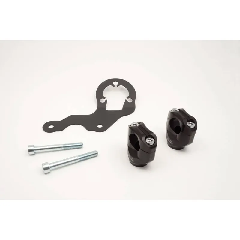 Authentique LSL Klemmbock-Kit 28,6 mm, für Ducati Scrambler, 2015, schwarz
