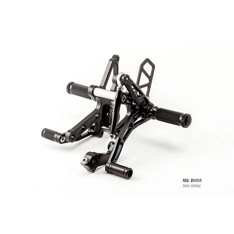 Must-Have LSL Rastenanlage für Kawasaki Z650, Ninja 650, 2017-, Racing/Reverse, Umkehrschaltung, schwarz, ohne