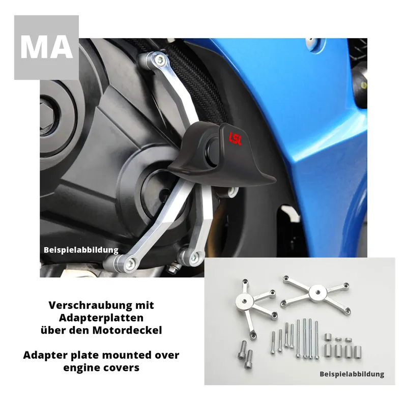Produit De Marque LSL SlideWing Anbaukit für Suzuki GSX-R600, GSX-R750, 2011-